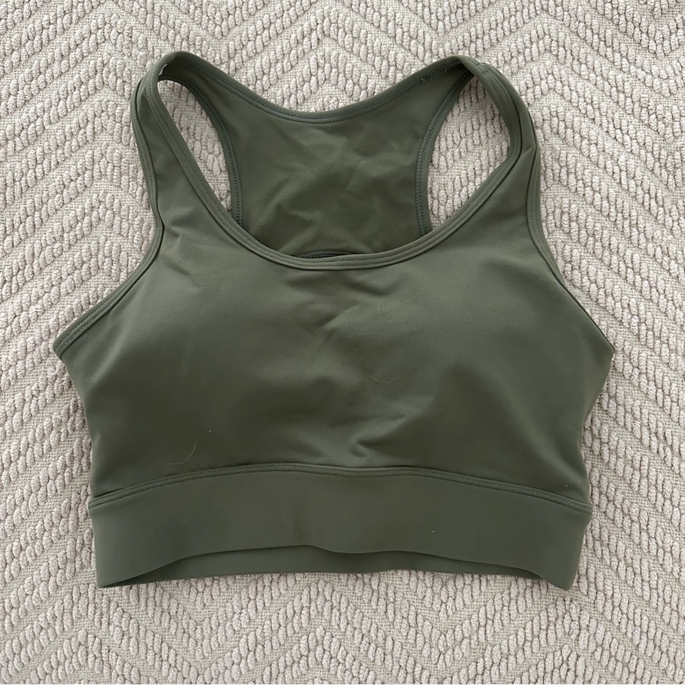 NVGTN khaki performance bra